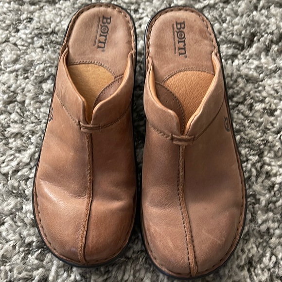 Born Shoes Born Leather Mules Sz 738 Poshmark